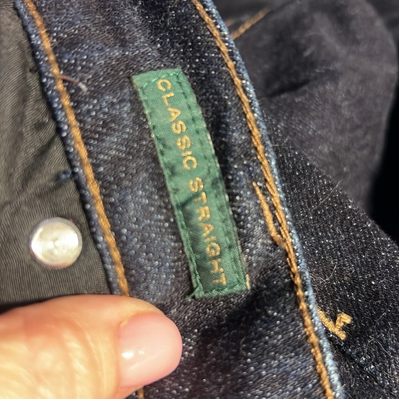 LRL Lauren Ralph Lauren Classic Straight Leg Jeans 2 Pair - Picture 6 of 7